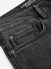 Washed Black Slim Fit Comfort Stretch Jeans - Image 11 of 12