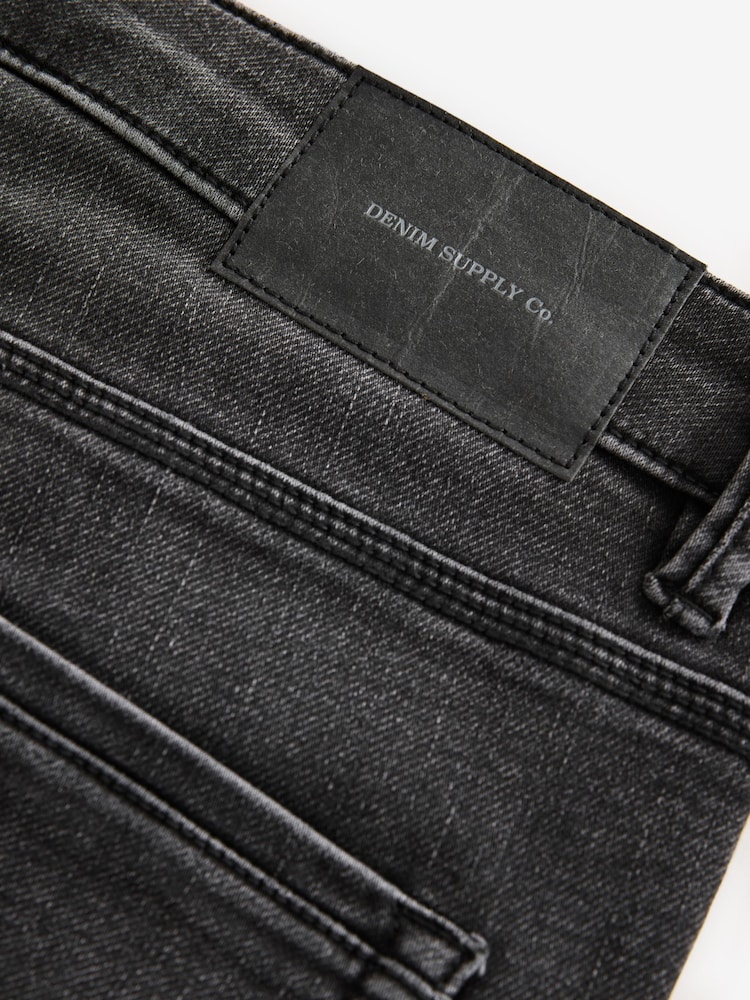 Washed Black Slim Fit Comfort Stretch Jeans - Image 12 of 12