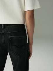 Washed Black Slim Fit Comfort Stretch Jeans - Image 6 of 12