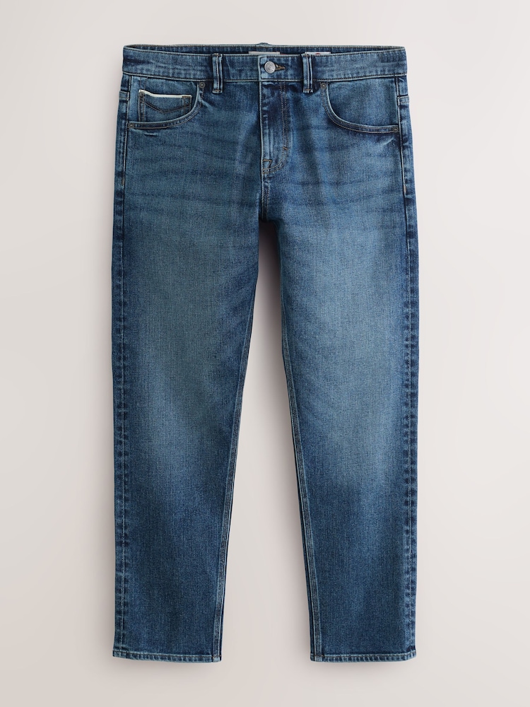 Mittelblau - Schmale Passform - Signature Japanese Selvedge Denim Jeans - Bild 1 von 5