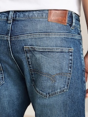 Mid Blue Slim Fit Signature Japanese Selvedge Denim Jeans - Image 6 of 12