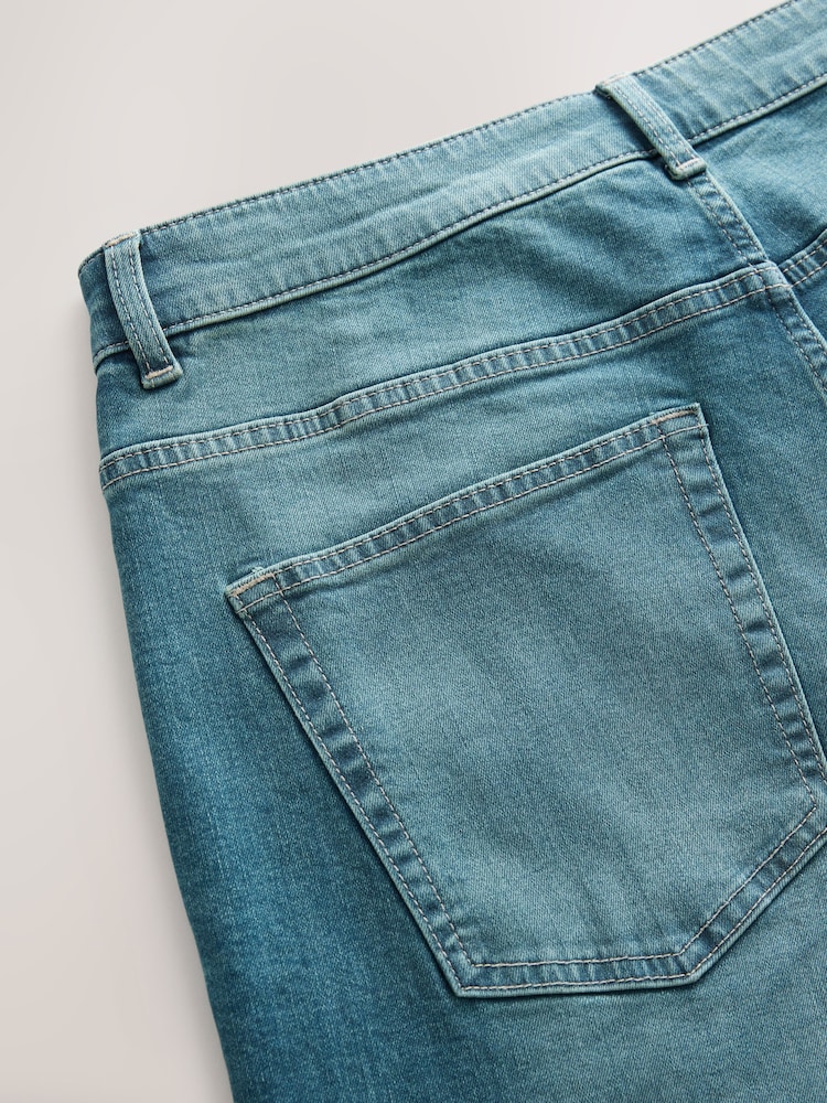 Blue Light Tint Straight Fit Classic Stretch Jeans - Image 10 of 11