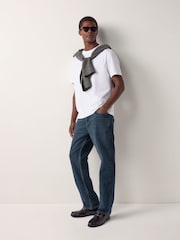 Ink Blue Straight Fit Signature Soft Touch Denim Jeans - Image 21 of 23