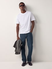 Ink Blue Straight Fit Signature Soft Touch Denim Jeans - Image 22 of 23