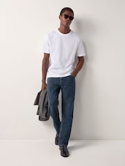 Ink Blue Straight Fit Signature Soft Touch Denim Jeans - Image 23 of 23