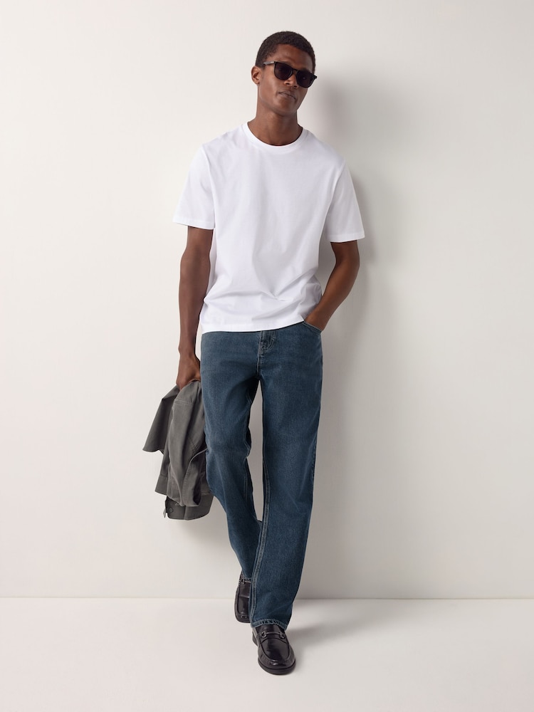 Ink Blue Straight Fit Signature Soft Touch Denim Jeans - Image 23 of 23 Ink Blue Straight Fit Signature Soft Touch Denim Jeans - Image 23 of 23