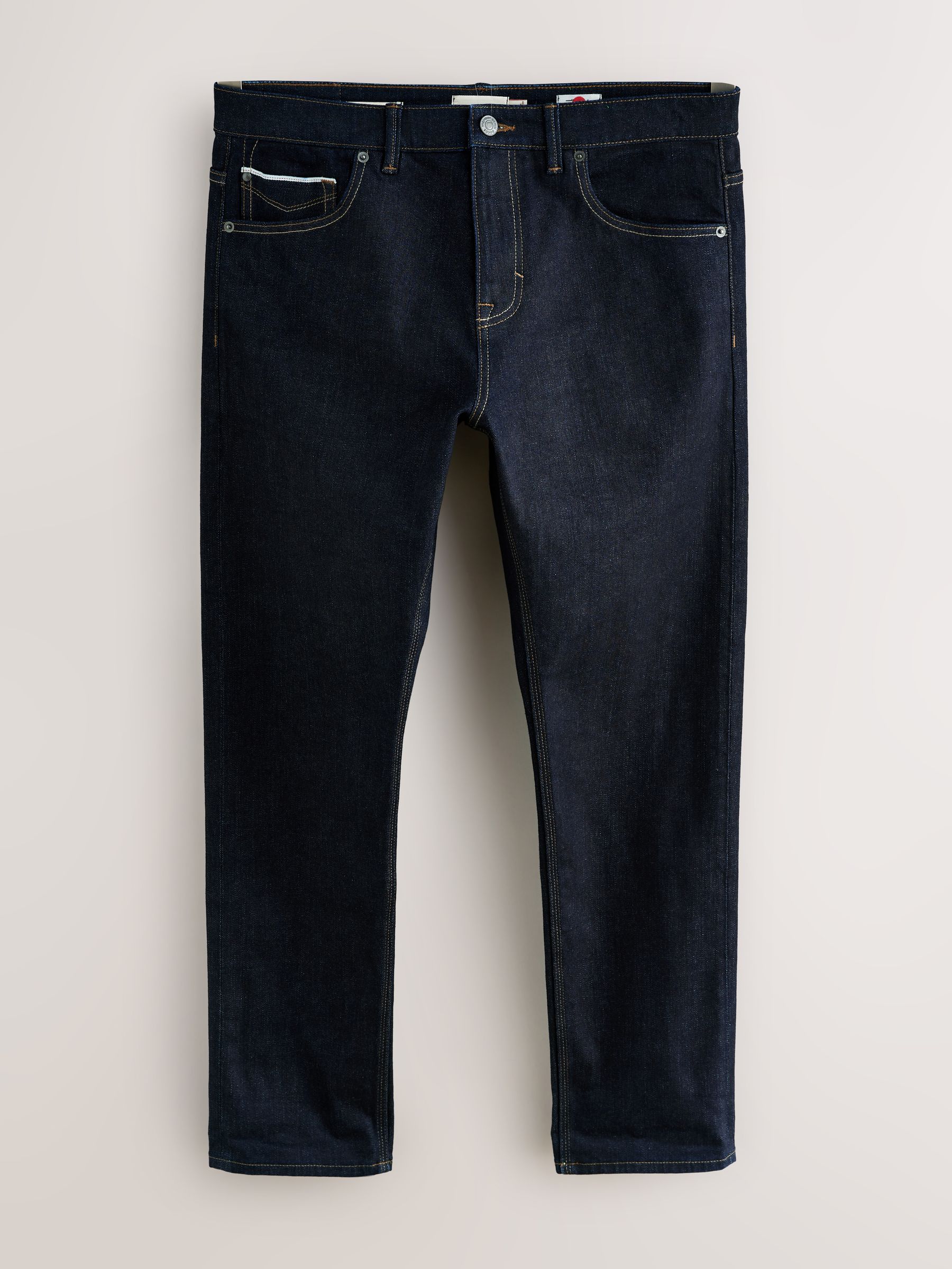 Buy Blue Indigo Rinse Slim Fit Signature Selvedge Denim Jeans from