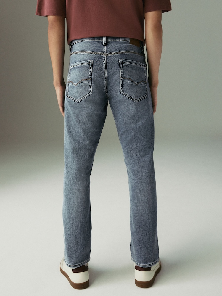 Blue Light Vintage Slim Fit Comfort Stretch Jeans - Image 5 of 10