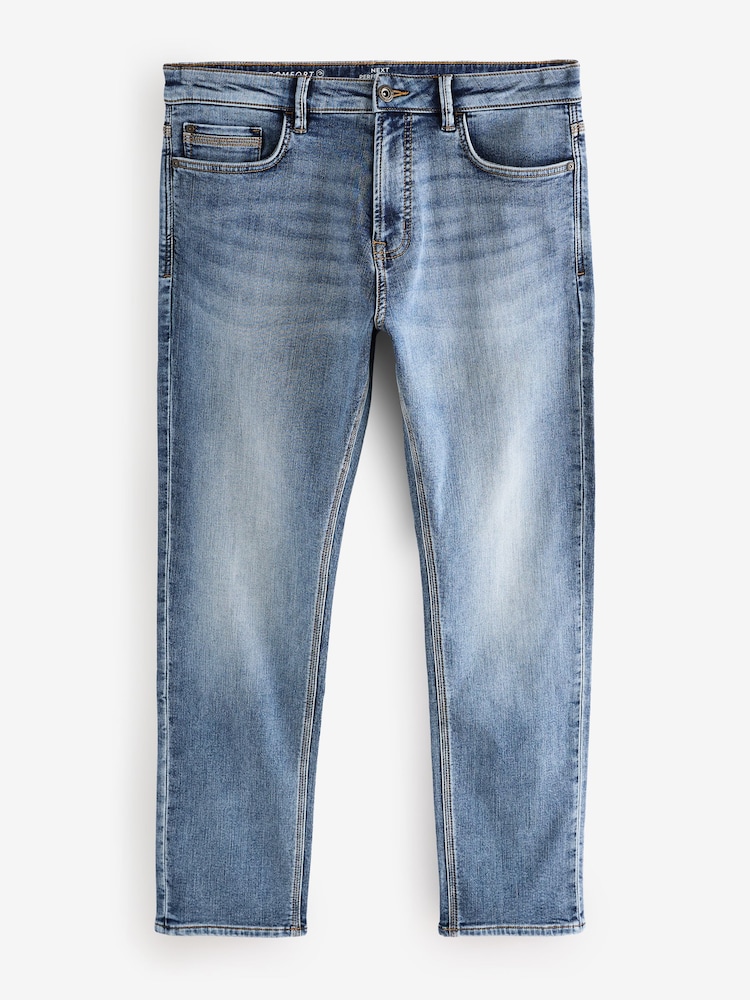 Blue Light Vintage Slim Fit Comfort Stretch Jeans - Image 6 of 10