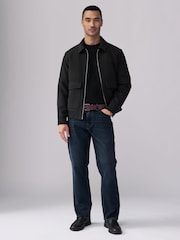 Ink Blue Straight Fit Signature Belted Jeans - Image 2 of 12