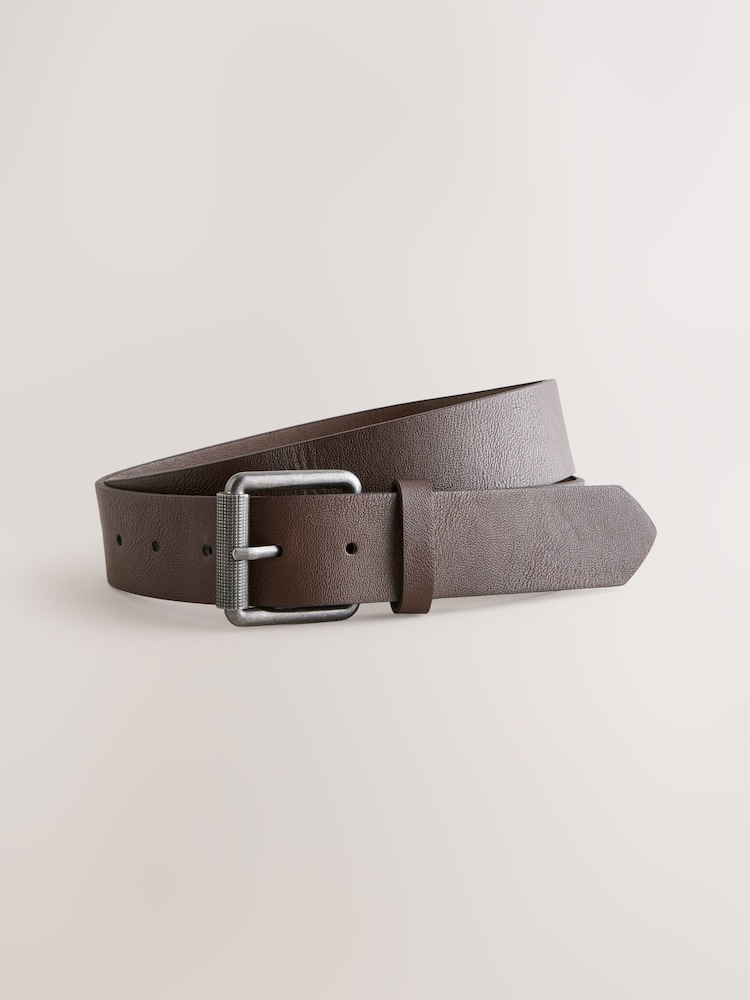 Ink Blue Straight Fit Signature Belted Jeans - Image 9 of 12