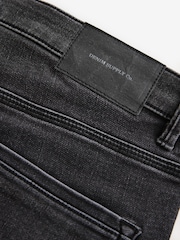 Black Washed Skinny Fit Comfort Stretch Jeans - Image 11 of 11