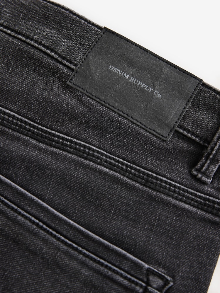 Black Washed Skinny Fit Comfort Stretch Jeans - Image 11 of 11