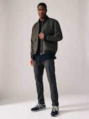Black Washed Skinny Fit Comfort Stretch Jeans - Image 2 of 11