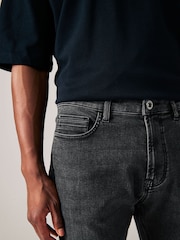 Black Washed Skinny Fit Comfort Stretch Jeans - Image 5 of 11