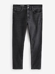 Black Washed Skinny Fit Comfort Stretch Jeans - Image 7 of 11