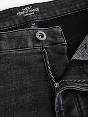 Black Washed Skinny Fit Comfort Stretch Jeans - Image 9 of 11