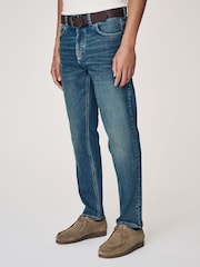 Blue Mid Vintage Slim Fit Belted Motionflex Jeans - Image 2 of 11