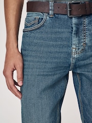 Blue Mid Vintage Slim Fit Belted Motionflex Jeans - Image 4 of 11