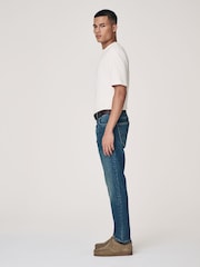 Blue Mid Vintage Slim Fit Belted Motionflex Jeans - Image 6 of 11
