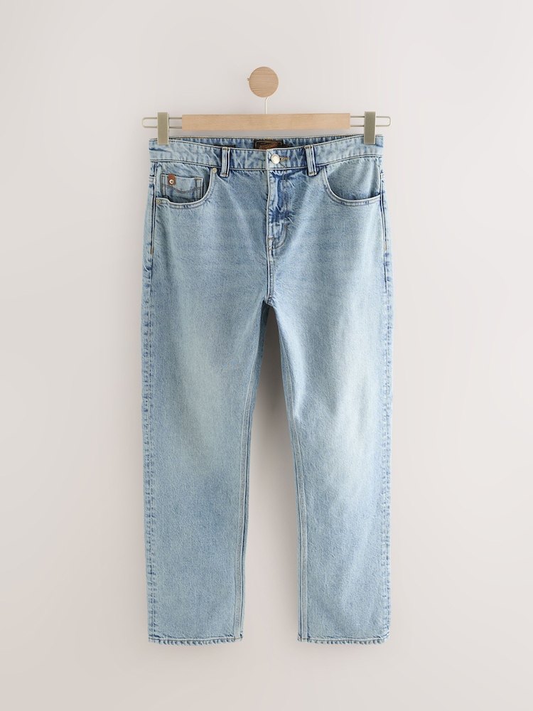 Stone Wash Straight Fit Signature Soft Touch Denim Jeans - Image 6 of 6 Stone Wash Straight Fit Signature Soft Touch Denim Jeans - Image 6 of 6