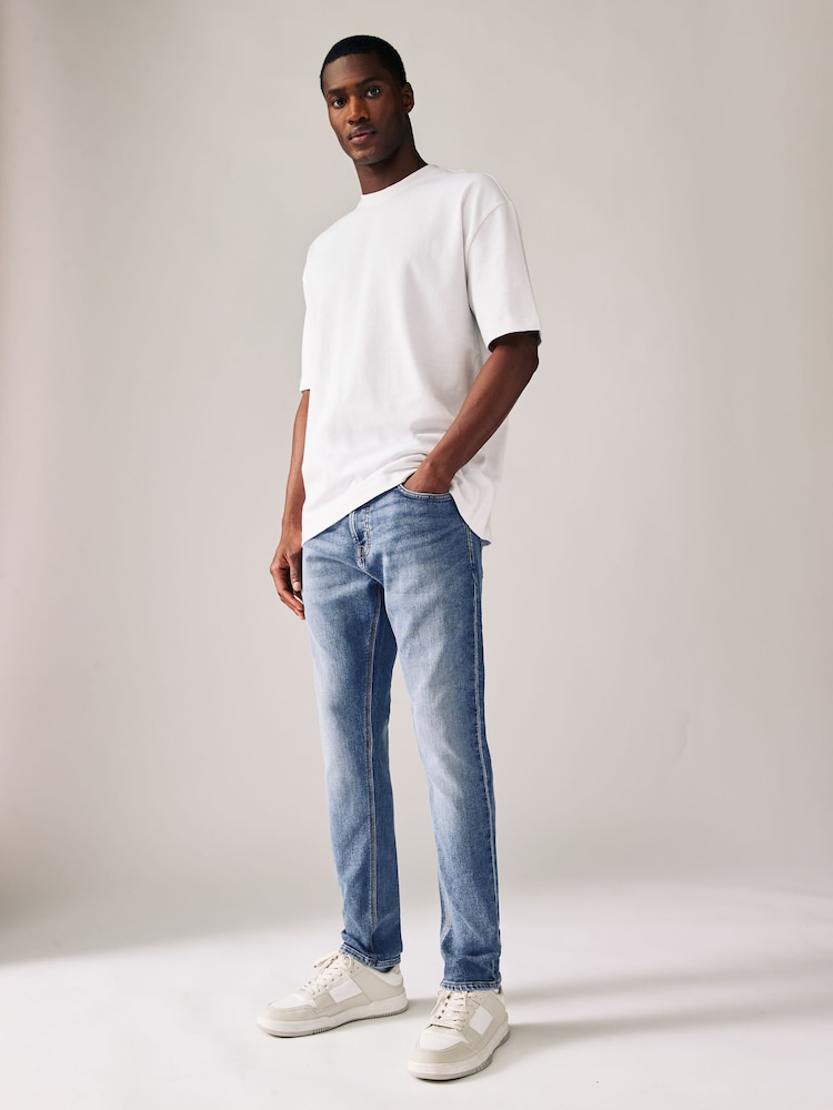 Blue Light Vintage Skinny Fit Comfort Stretch Jeans - Image 2 of 11