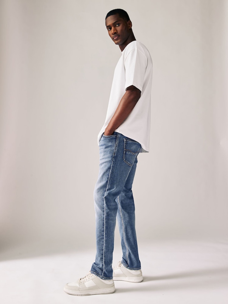Blue Light Vintage Skinny Fit Comfort Stretch Jeans - Image 4 of 11