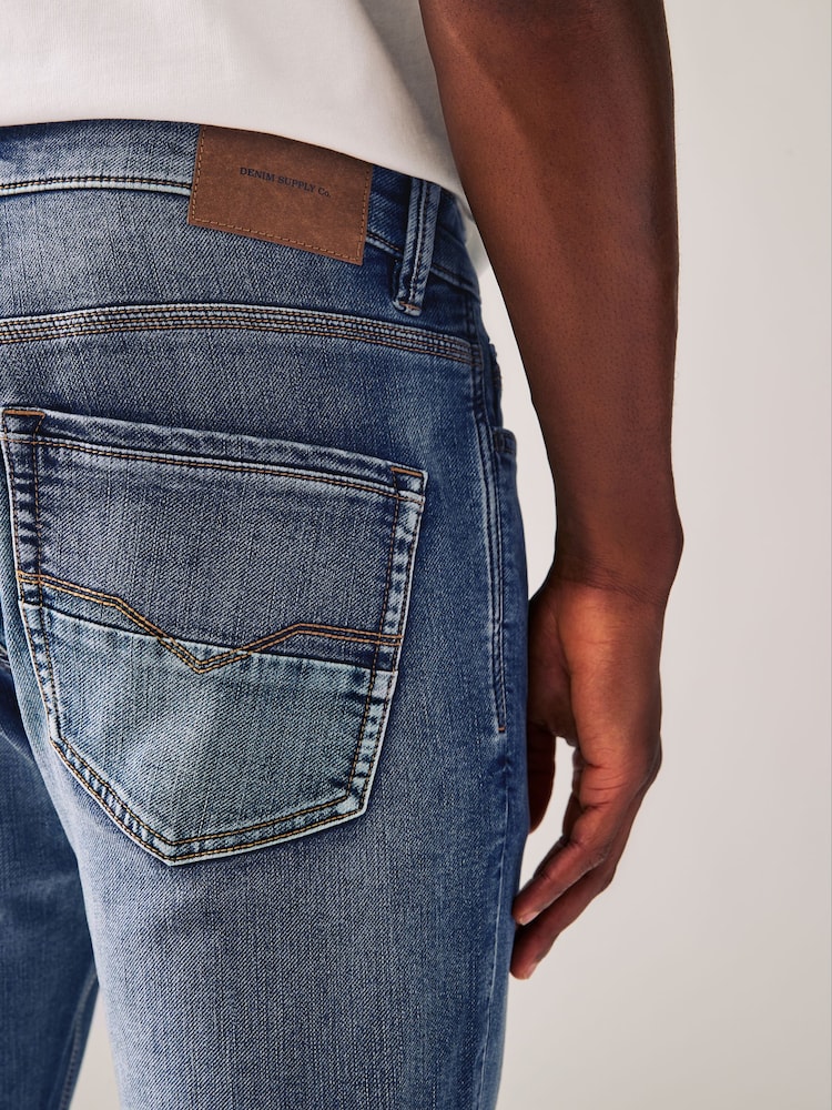 Blue Light Vintage Skinny Fit Comfort Stretch Jeans - Image 6 of 11