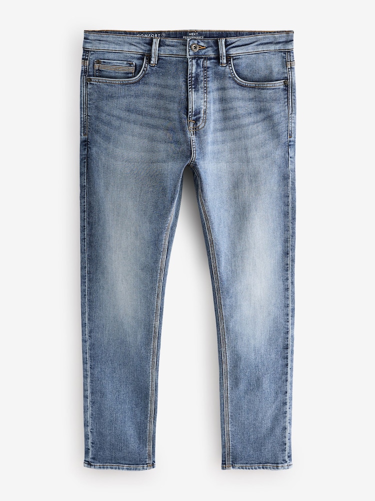 Blue Light Vintage Skinny Fit Comfort Stretch Jeans - Image 7 of 11