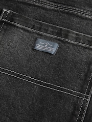 Black Washed Denim Carpenter Jeans - Image 14 of 14