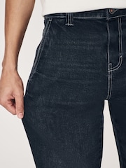 Black Washed Denim Carpenter Jeans - Image 6 of 14