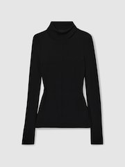 Reiss Serena Rollkragenoberteil mit Nähten - Bild 2 von 6