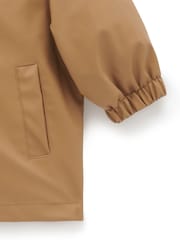 Purebaby Brown Waterproof Zip Up Jacket - Image 4 of 4