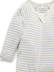 Purebaby Blue Baby Zip 100% Cotton Sleepsuits 2 Pack - Image 2 of 4