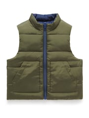 Purebaby Green Water Resistent Reversible Gilet - Image 1 of 5