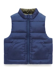Purebaby Green Water Resistent Reversible Gilet - Image 2 of 5