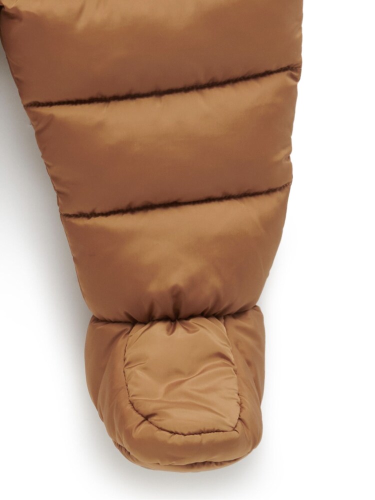 Purebaby Brown Water Resistent Padded Zip Up Pramsuit - Image 4 of 4