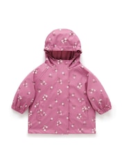 Purebaby Pink Waterproof Zip Up Jacket - Image 1 of 4