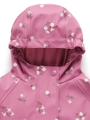 Purebaby Pink Waterproof Zip Up Jacket - Image 2 of 4