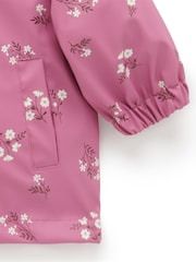 Purebaby Pink Waterproof Zip Up Jacket - Image 4 of 4