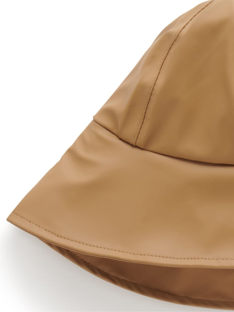 Purebaby Brown Waterproof Hat - Image 2 of 2 Purebaby Brown Waterproof Hat - Image 2 of 2