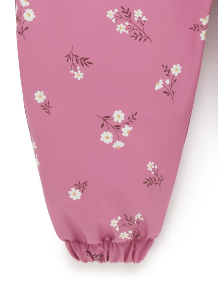 Purebaby Pink Waterproof Dungarees - Image 4 of 4 Purebaby Pink Waterproof Dungarees - Image 4 of 4