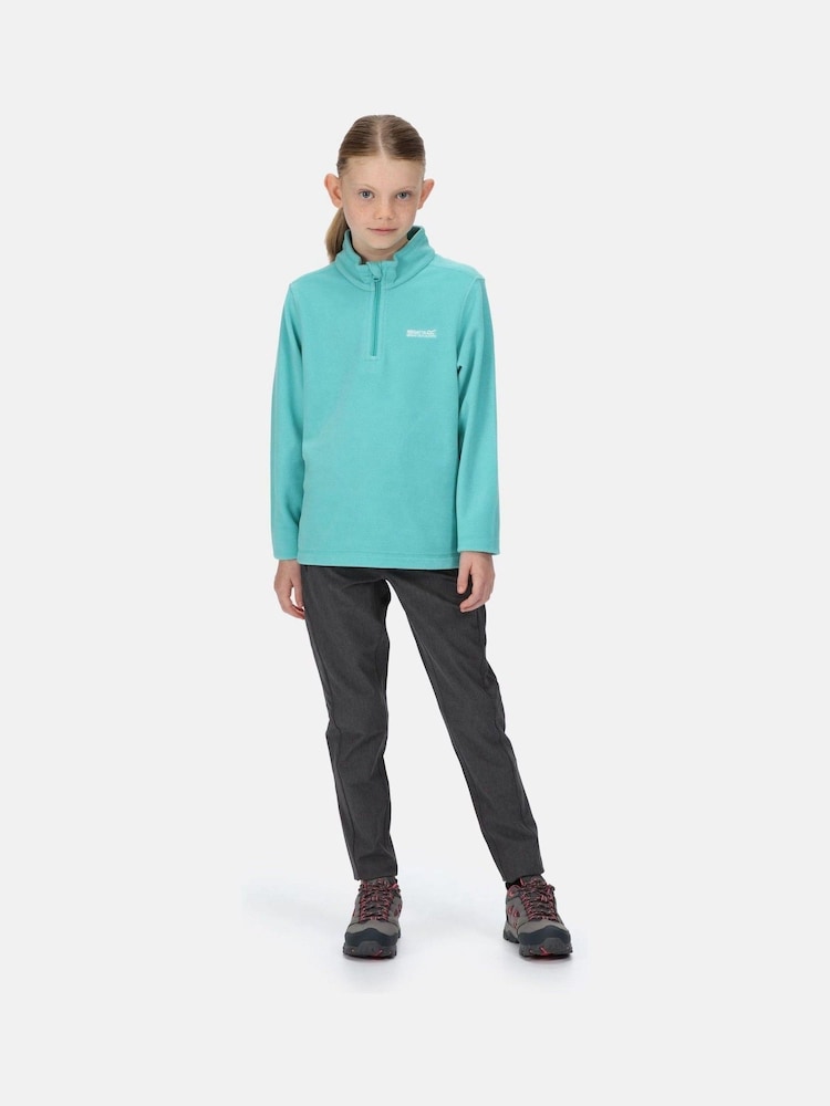 Turquoise/blauw - Regatta Hot Shot II fleece met korte rits - Image 3 of 7
