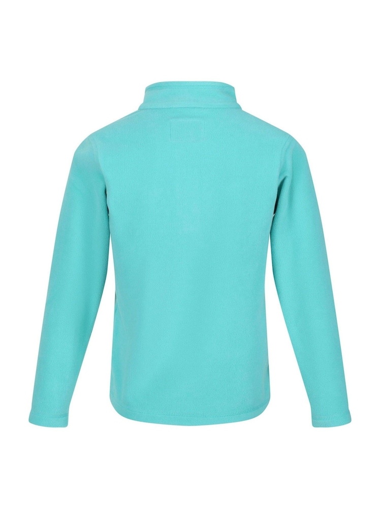 Turquoise/blauw - Regatta Hot Shot II fleece met korte rits - Image 5 of 7