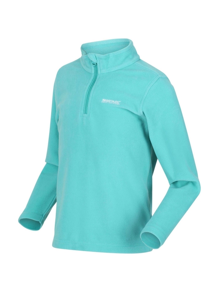Turquoise/blauw - Regatta Hot Shot II fleece met korte rits - Image 6 of 7