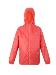 Regatta Rose pink Kids Lever II Waterproof Packaway Jacket - Image 6 of 9