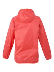 Regatta Rose pink Kids Lever II Waterproof Packaway Jacket - Image 7 of 9
