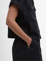 Barbour® International 100% Cotton Priya Black Shirt - Image 4 of 5