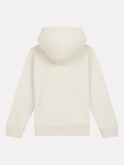 New Balance White Small Kids French Terry 100% Cotton Logo Hoodie - Image 2 of 3