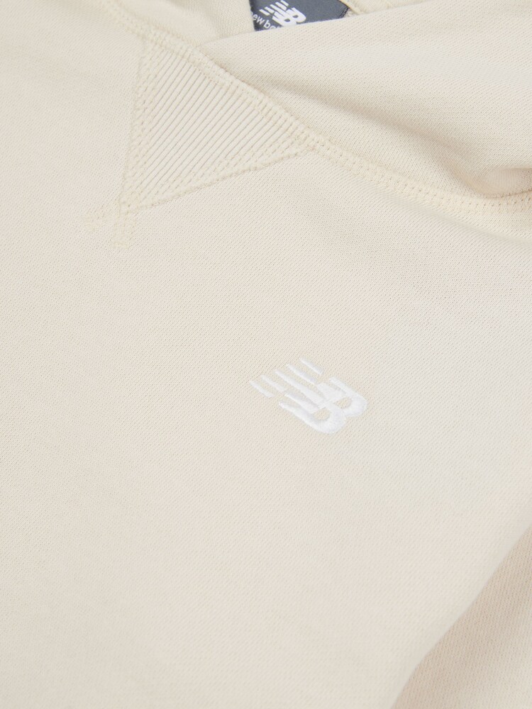 New Balance White Small Kids French Terry 100% Cotton Logo Hoodie - Image 3 of 3 New Balance White Small Kids French Terry 100% Cotton Logo Hoodie - Image 3 of 3